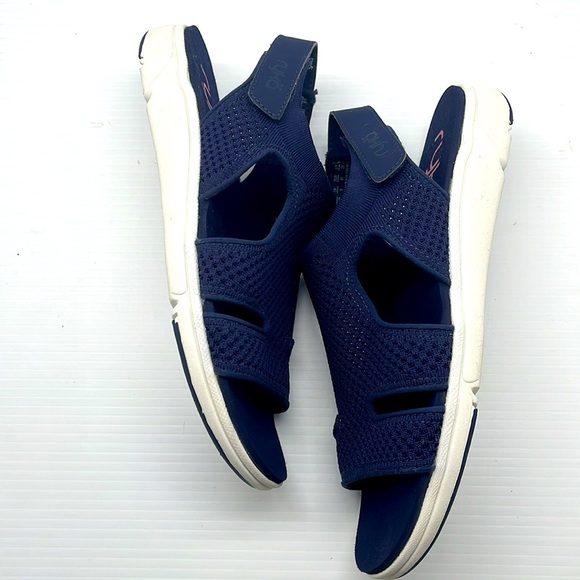 Ryka Micha Sandals Womens 11M Blue Stretch Knit Sport Open Breathable Comfort - Picture 6 of 17